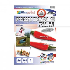 STARDUST SILVER PRINTABLE FILM A4 5SHEET, 165um (CABAI)