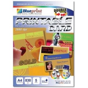 PRINTABLE CARD GOLD A4, 5SHEET, 830um