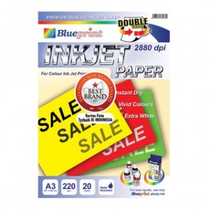 DOUBLE SIDED INKJET PAPER A3 20SHEET, 220gsm
