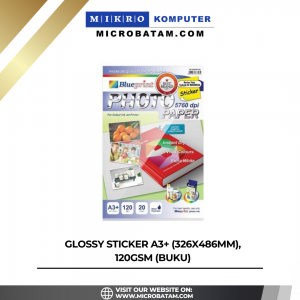GLOSSY STICKER A3+ (326x486mm), 120gsm (BUKU)