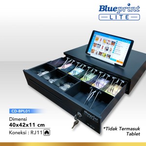 BLUEPRINT CASH DRAWER BESAR (40 x 42 x 11cm)