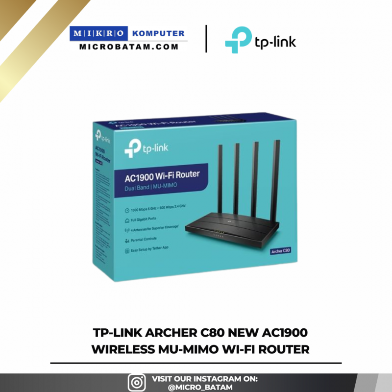 TP-LINK Archer C80 New AC1900 Wireless MU-MIMO Wi-Fi Router TP-LINK Archer C80 New AC1900 Wireless MU-MIMO Wi-Fi Router