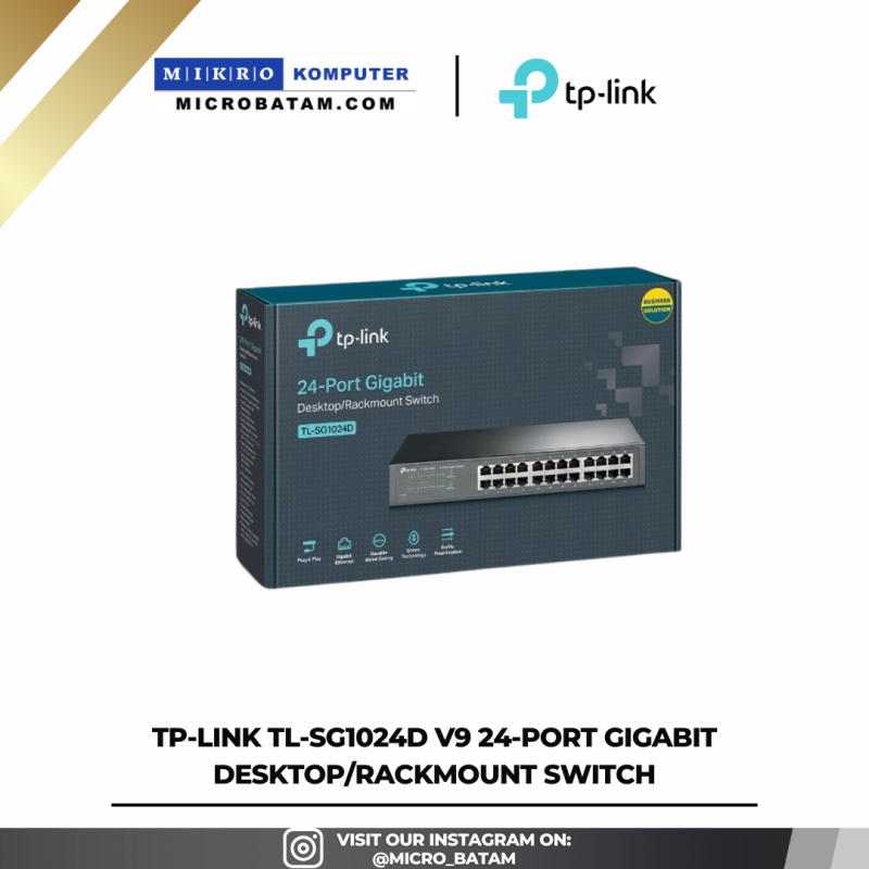 TP-LINK TL-SG1024D V9 24-Port Gigabit Desktop/Rackmount Switch TP-LINK TL-SG1024D V9 24-Port Gigabit Desktop/Rackmount Switch