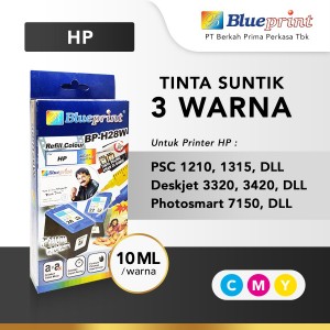 TINTA BLUEPRINT REFFIL HP COLOUR