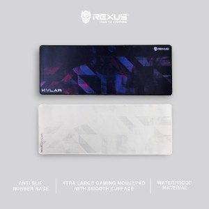 Rexus Mousepad Gaming Kvlar T10 Speed Edition XL WHITE/ BLACK