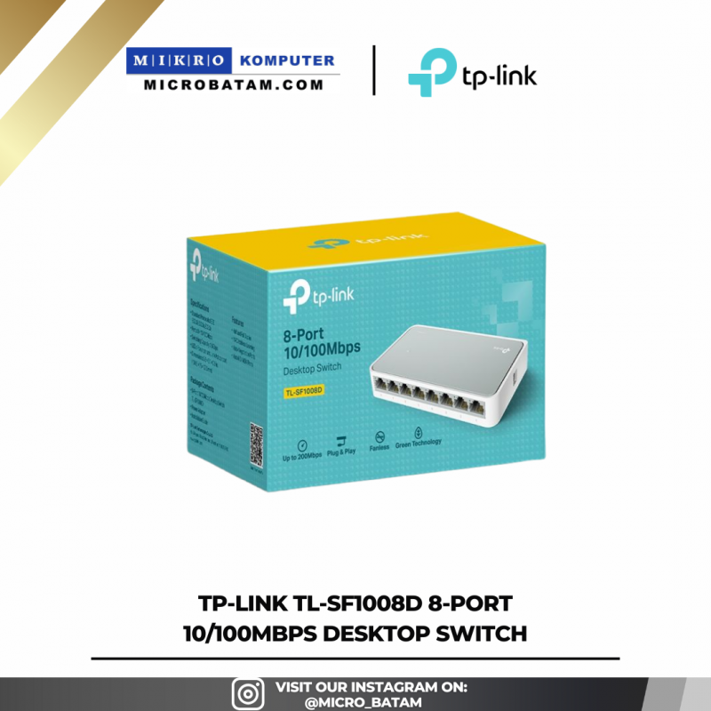 TP-LINK TL-SF1008D 8-Port 10/100Mbps Desktop Switch TP-LINK TL-SF1008D 8-Port 10/100Mbps Desktop Switch