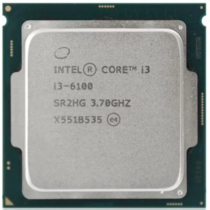 PROCESSOR Intel Core I3-6100 3.7GHz - Cache 3MB TRAY + FAN SOCKET LGA 1151