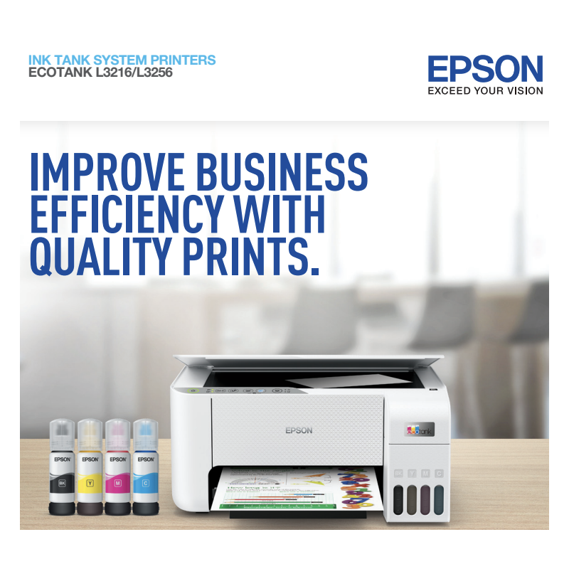 PRINTER EPSON L3256 A4 ALL IN ONE, Wi-Fi, White PRINTER EPSON L3256 A4 ALL IN ONE, Wi-Fi, White