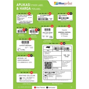 LABEL BARCODE SEMICOATED 60 x 40 1line @1000pcs