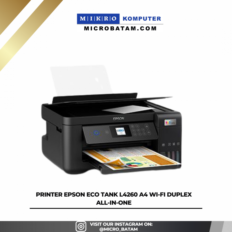 PRINTER EPSON ECO TANK L4260 A4 Wi-Fi DUPLEX ALL-IN-ONE PRINTER EPSON ECO TANK L4260 A4 Wi-Fi DUPLEX ALL-IN-ONE