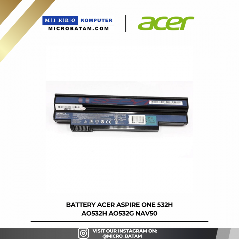 Battery Acer Aspire One 532H AO532H AO532G NAV50 Battery Acer Aspire One 532H AO532H AO532G NAV50