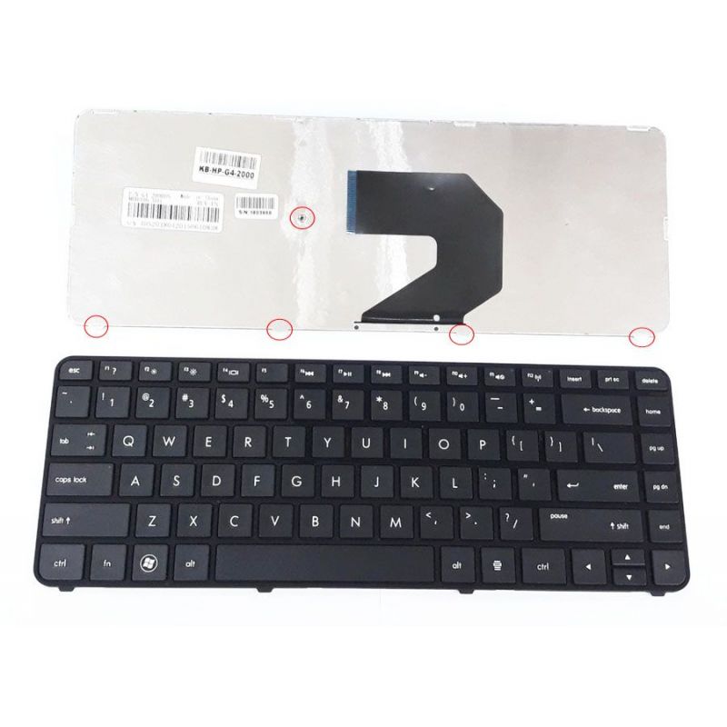 KEYBOARD HP PAVILLION G4-2000 G4-2002 G40-2003 SERIES BLACK WITHOUT FRAME