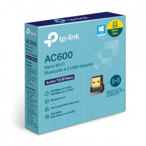 TP-Link Archer T2UB Nano Bluetooth 4.2 Wireless AC600 Nano USB 