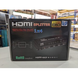 HDMI Splitter 1 In 4 Out 4 Port Hub Split Repeater Amplifier V1.4 3D