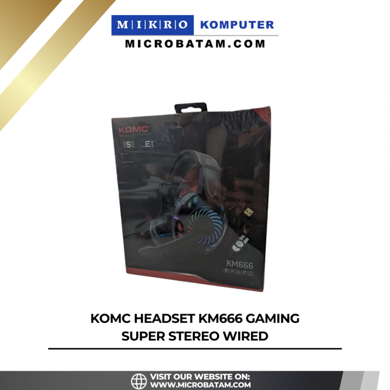 KOMC Headset KM666 Gaming Super Stereo Wired 