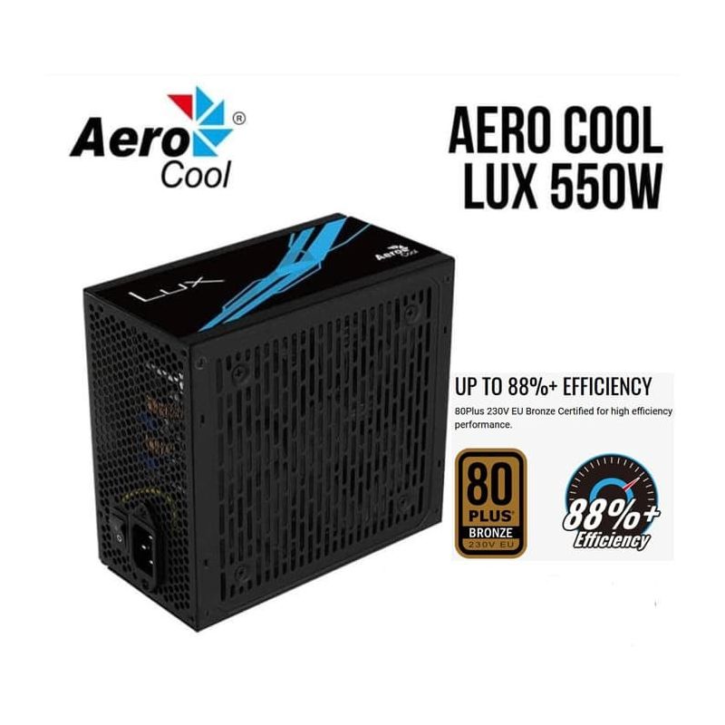 POWER SUPPLY AEROCOOL 550W 80+ BRONZE