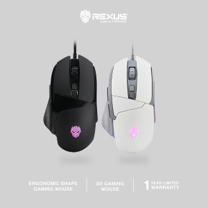 Mouse Gaming Rexus Xierra X18 RIFLE - BLACK / WHITE