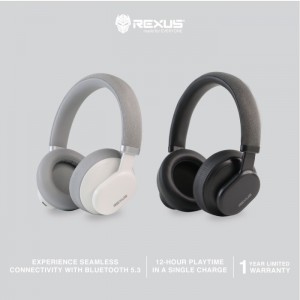 Rexus Headset Wireless S9 TOUCHBLACK / WHITE 