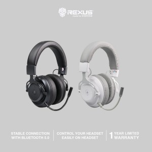 Rexus Headset Gaming Bluetooth Thundervox Stream HX28