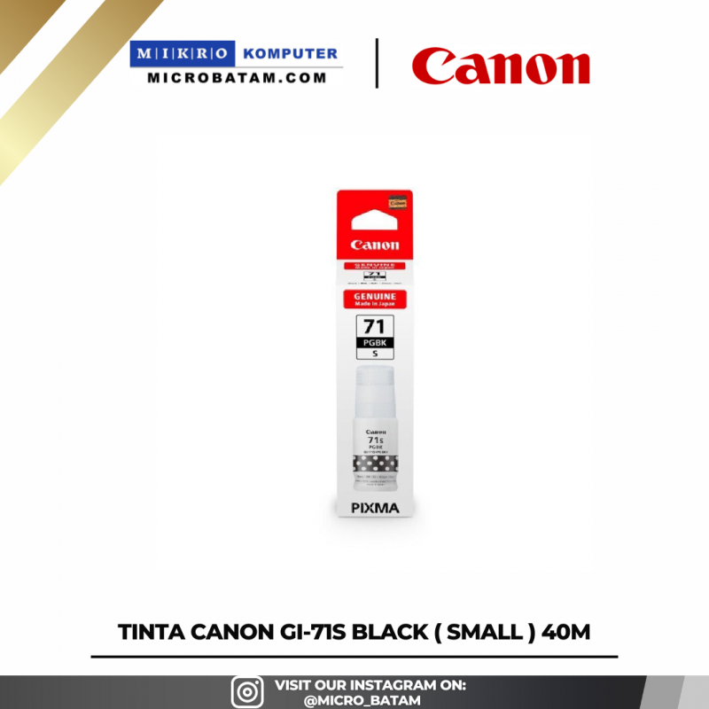 TINTA CANON GI-71S BLACK ( SMALL ) 40ML TINTA CANON GI-71S BLACK ( SMALL ) 40ML