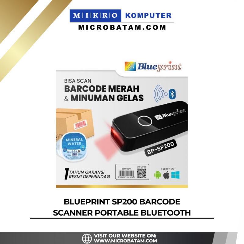 BLUEPRINT SP200 BARCODE SCANNER PORTABLE BLUETOOTH BLUEPRINT SP200 BARCODE SCANNER PORTABLE BLUETOOTH