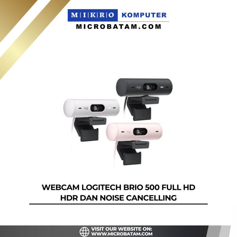 WEBCAM Logitech Brio 500 Full HD HDR dan Noise Cancelling WEBCAM Logitech Brio 500 Full HD HDR dan Noise Cancelling