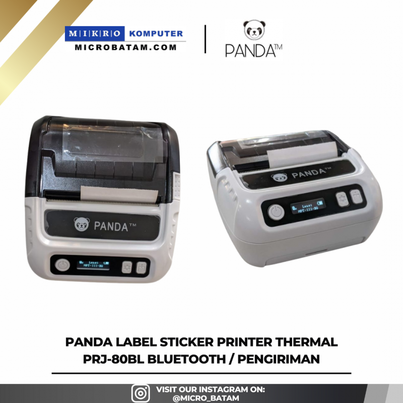 PANDA LABEL STICKER PRINTER THERMAL PRJ-80BL BLUETOOTH / PENGIRIMAN PANDA LABEL STICKER PRINTER THERMAL PRJ-80BL BLUETOOTH / PENGIRIMAN