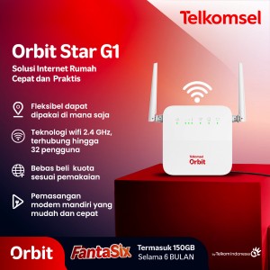 Modem Telkomsel Orbit Star G1 Modem Wifi 4G High Speed Bonus Data