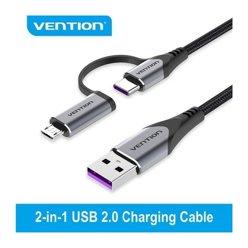 Vention Kabel USB-C to Micro Adapter Type C to Micro USB OTG CQFHD