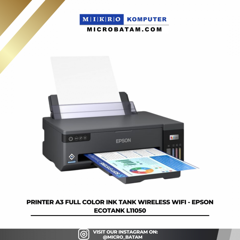 Printer A3 Full Color Ink Tank Wireless WiFi - Epson EcoTank L11050 Printer A3 Full Color Ink Tank Wireless WiFi - Epson EcoTank L11050