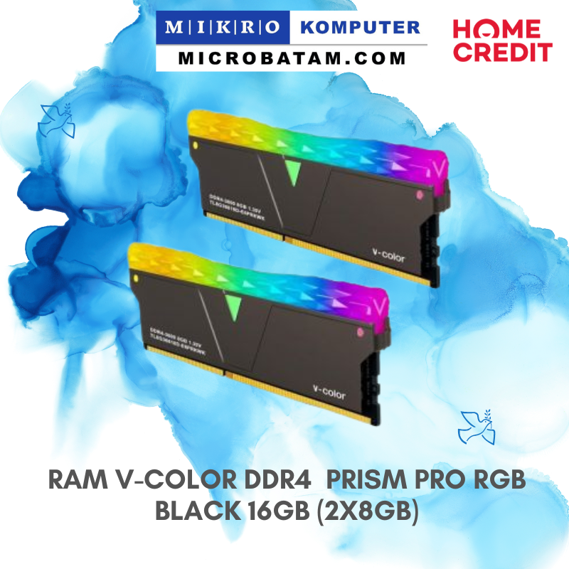 RAM V-COLOR PRISM PRO RGB BLACK 16GB (2X8GB)