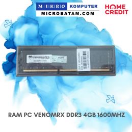 RAM PC VENOMRX DDR3 4GB 1600MHZ