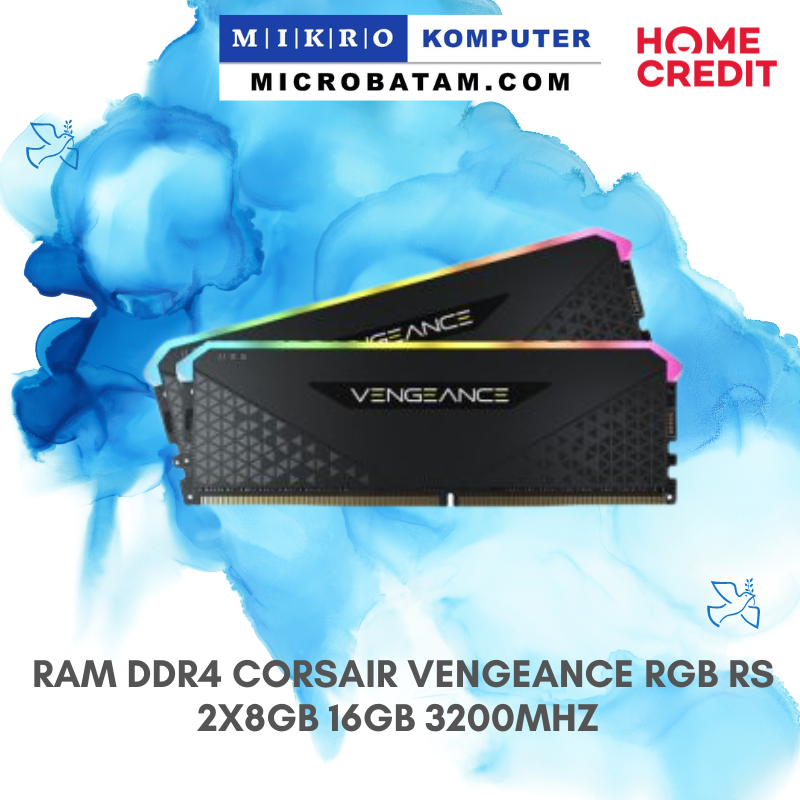 RAM DDR4 CORSAIR VENGEANCE RGB RS 2X8GB 16GB 3200MHZ 