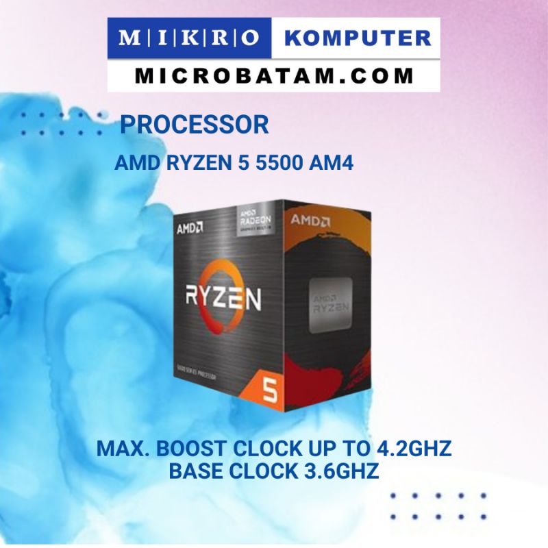 AMD CPU Ryzen 5 5500 Box AM4