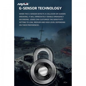 Anytek A5+ Rearview Full HD 1080P Dual Car Dash Camera