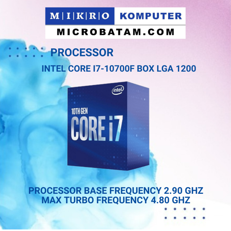 CPU INTEL CORE I7-10700F BOX LGA 1200