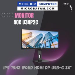 Monitor AOC U34P2CIPS 75Hz WQHD HDMI DP USB-C 34" 