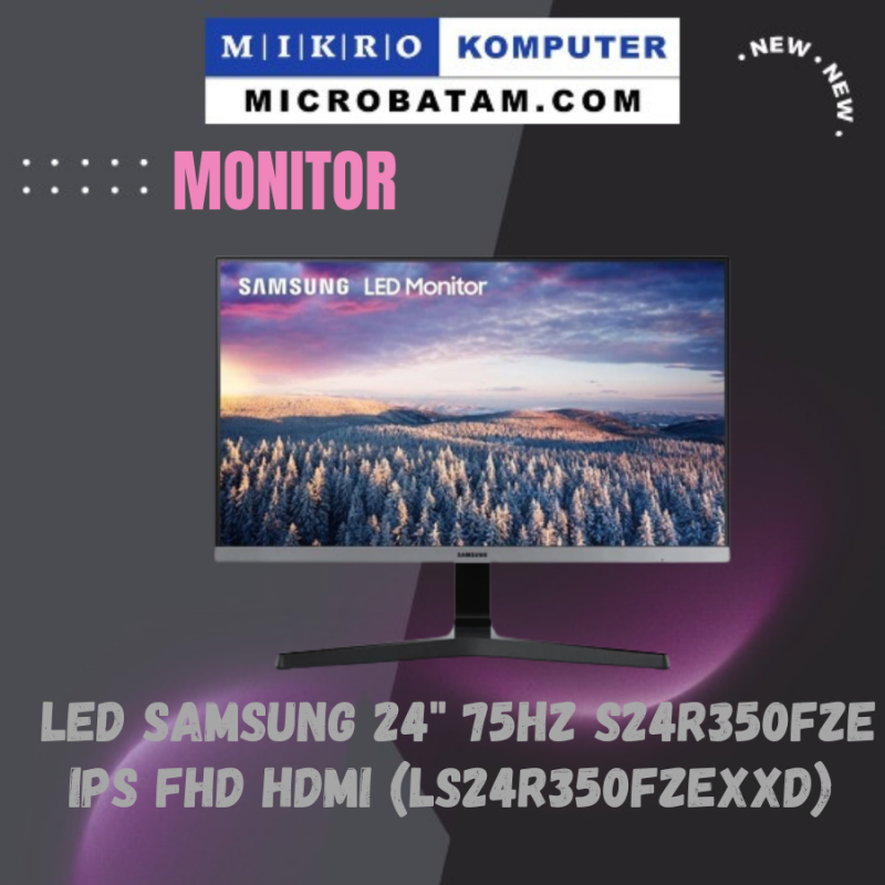 Monitor LED Samsung 24" 75hz S24R350FZE IPS FHD HDMI (LS24R350FZEXXD)