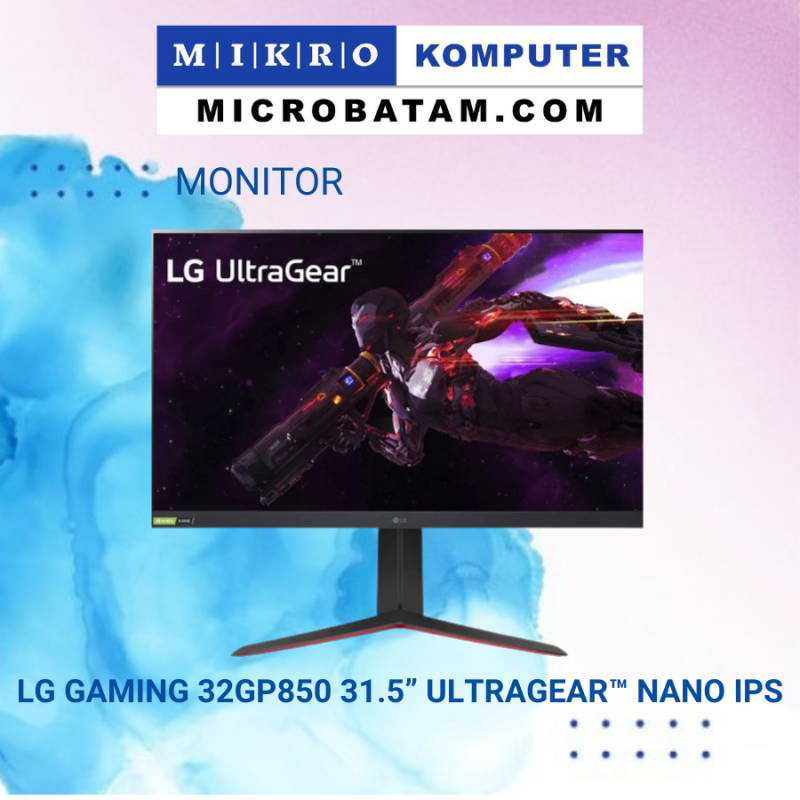 Monitor LG UltraGear™ 32GP850(32 Inch)QHD Nano IPS 1ms 165Hz / 180Hz OverClocked HDR with G-SYNC®