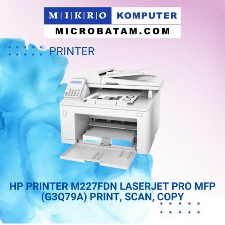 HP Printer M227fdn LaserJet Pro MFP (G3Q79A) Print, Scan, Copy
