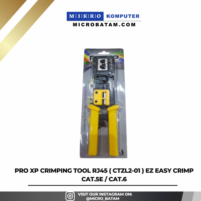 PRO XP Crimping Tool RJ45 ( CTZL2-01 ) EZ Easy Crimp Cat.5e / Cat.6 PRO XP Crimping Tool RJ45 ( CTZL2-01 ) EZ Easy Crimp Cat.5e / Cat.6