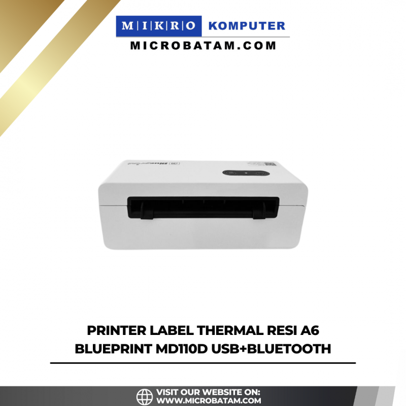 Printer Label Thermal Resi A6 BLUEPRINT MD110D USB+Bluetooth Printer Label Thermal Resi A6 BLUEPRINT MD110D USB+Bluetooth