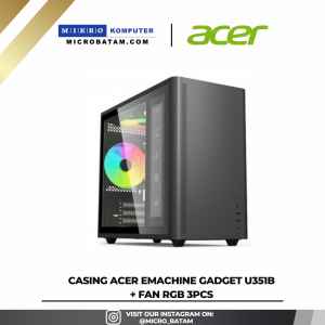 Casing Acer Emachine Gadget U351B + FAN RGB 3PCS