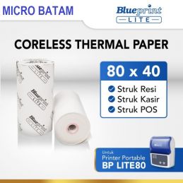 THERMAL PAPER ROLL 80X40 LITE