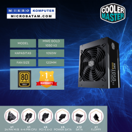 Cooler Master MWE GOLD 1050 - V2 FULL MODULAR 80 Plus Gold