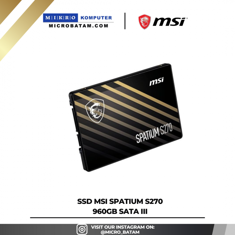 SSD MSI SPATIUM S270 960GB SATA III SSD MSI SPATIUM S270 960GB SATA III
