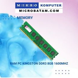 RAM PC KINGSTON DDR3 8GB 1600MHZ