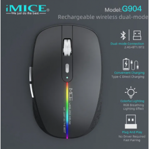 MOUSE IMICE G904 BLACK - HITAM