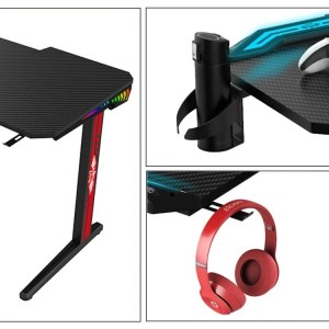 SPIRIT MEJA GAMING KOMPUTER PC TABLE RGB LED LIGHTS 