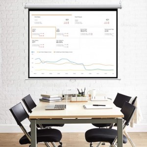 LAYAR PROJECTOR MANUAL 150" Diagonal 1:1 (270cm x 270cm) Se-Yi